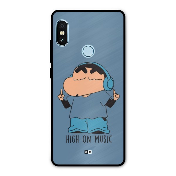 High On Music Metal Back Case for Redmi Note 5 Pro