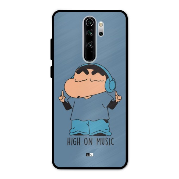 High On Music Metal Back Case for Redmi Note 8 Pro
