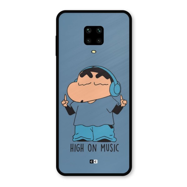 High On Music Metal Back Case for Redmi Note 9 Pro Max