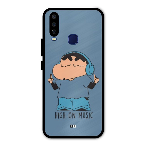 High On Music Metal Back Case for Vivo Y12