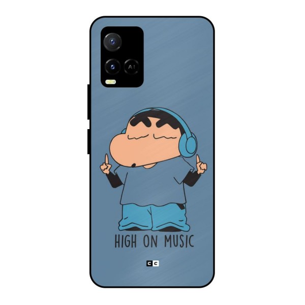 High On Music Metal Back Case for Vivo Y21