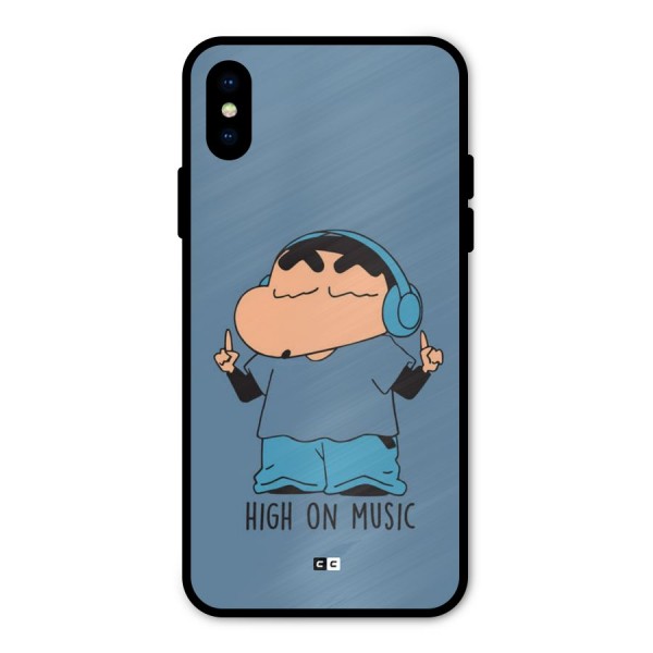 High On Music Metal Back Case for iPhone X