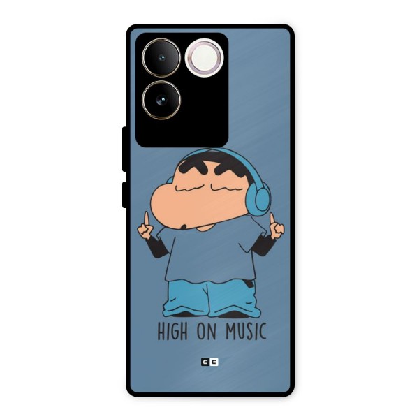 High On Music Metal Back Case for iQOO Z7 Pro