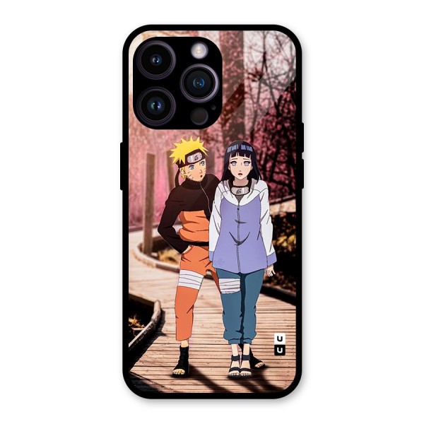 Hinata Annoyed Glass Back Case for iPhone 14 Pro Max