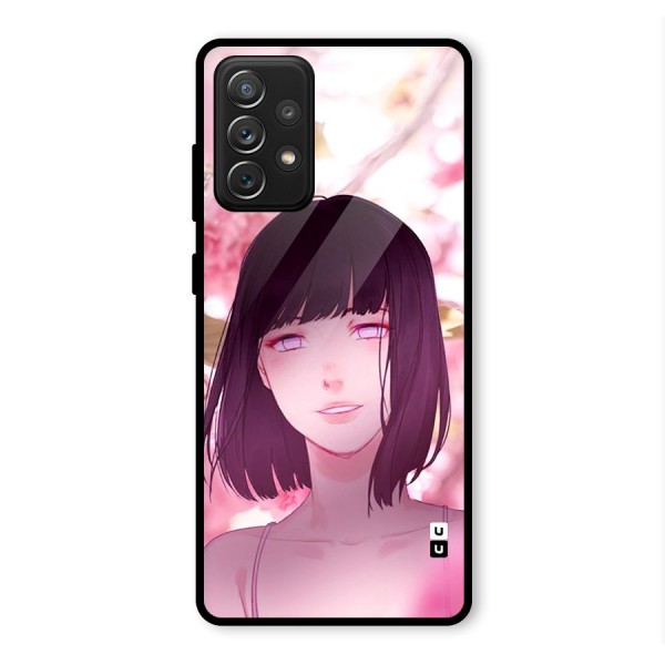 Hinata Floral Glass Back Case for Galaxy A72
