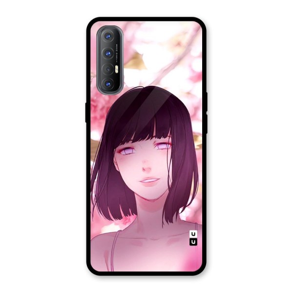 Hinata Floral Glass Back Case for Oppo Reno3 Pro