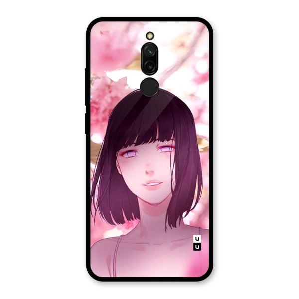 Hinata Floral Glass Back Case for Redmi 8