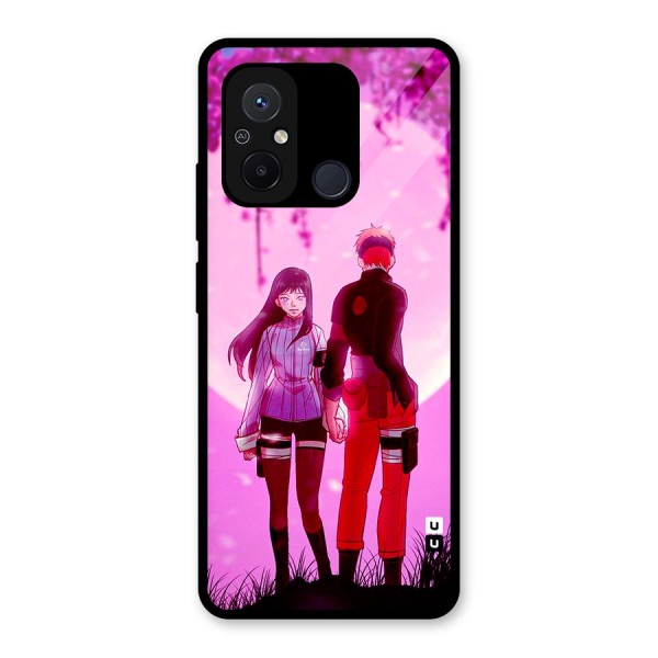 Hinata Holding Hand Glass Back Case for Redmi 12C