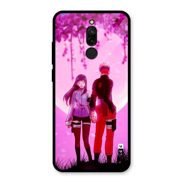 Hinata Holding Hand Glass Back Case for Redmi 8