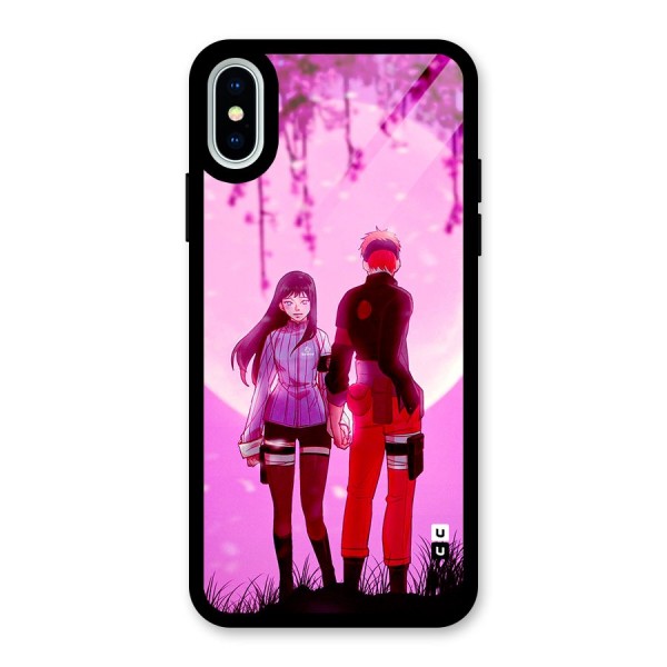 Hinata Holding Hand Glass Back Case for iPhone X