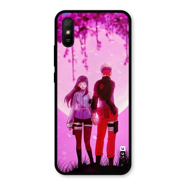 Hinata Holding Hand Metal Back Case for Redmi 9a