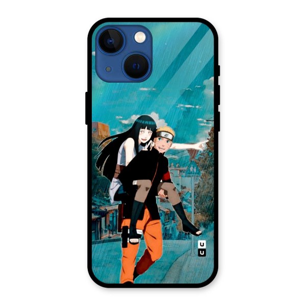 Hinata Hop Rain Glass Back Case for iPhone 13 Mini