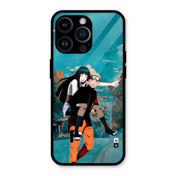 Hinata Hop Rain Glass Back Case for iPhone 14 Pro Max