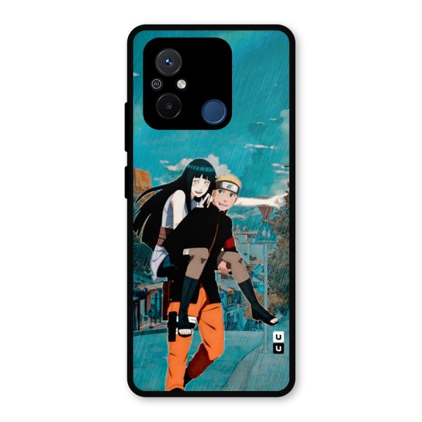 Hinata Hop Rain Metal Back Case for Poco C55