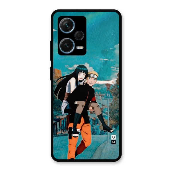 Hinata Hop Rain Metal Back Case for Redmi Note 12 Pro Plus 5G