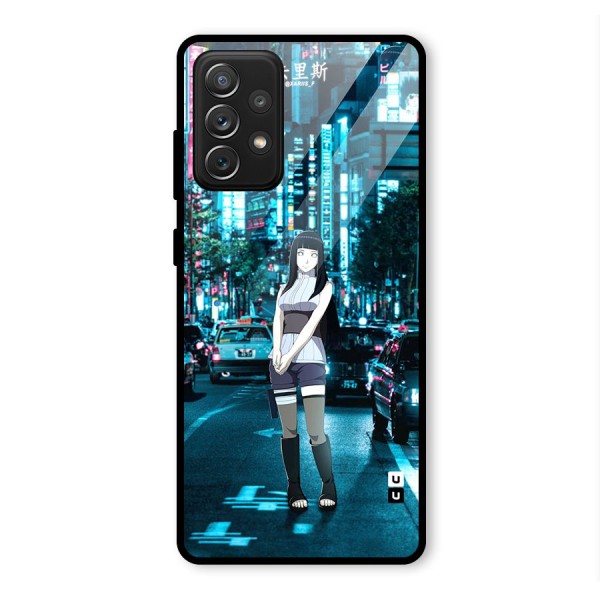 Hinata On Streets Glass Back Case for Galaxy A72
