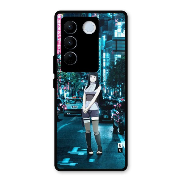 Hinata On Streets Metal Back Case for Vivo V27 Pro