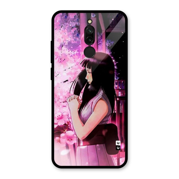 Hinata Preys Glass Back Case for Redmi 8