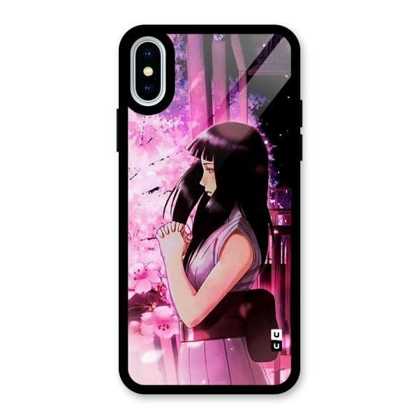 Hinata Preys Glass Back Case for iPhone X