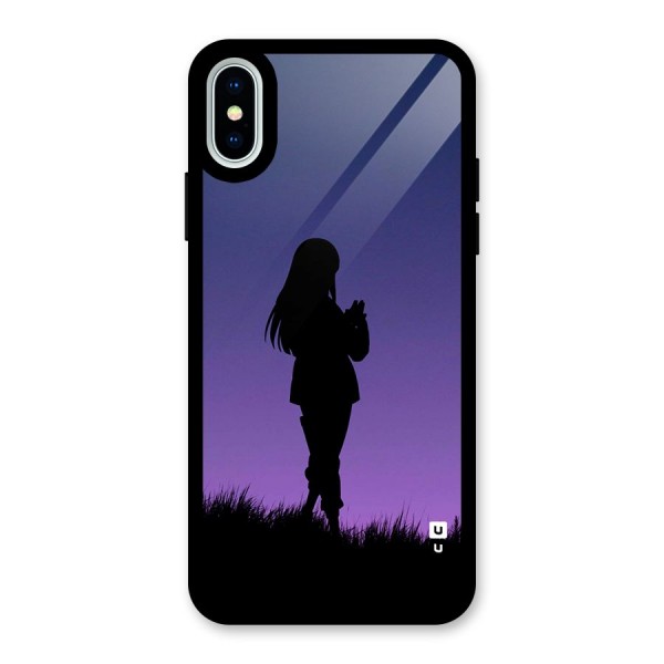 Hinata Shadow Glass Back Case for iPhone X