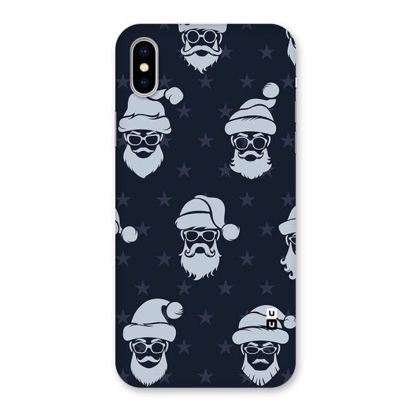 Hipster Santa Back Case for iPhone X