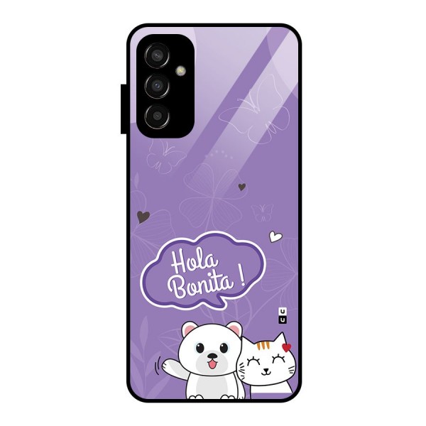 Hola Bonita Glass Back Case for Galaxy F13