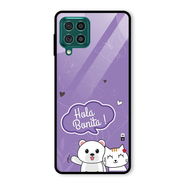 Hola Bonita Glass Back Case for Galaxy F62