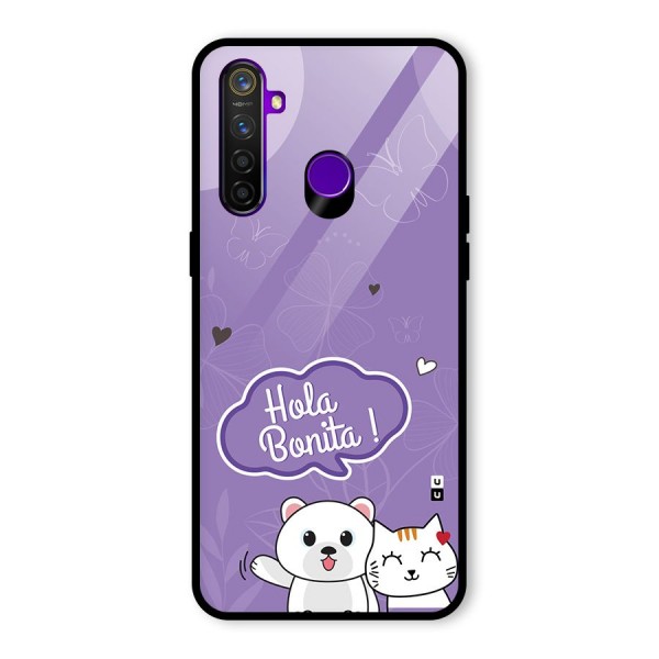 Hola Bonita Glass Back Case for Realme 5 Pro