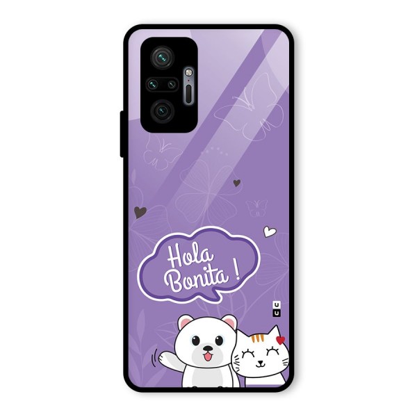 Hola Bonita Glass Back Case for Redmi Note 10 Pro Max