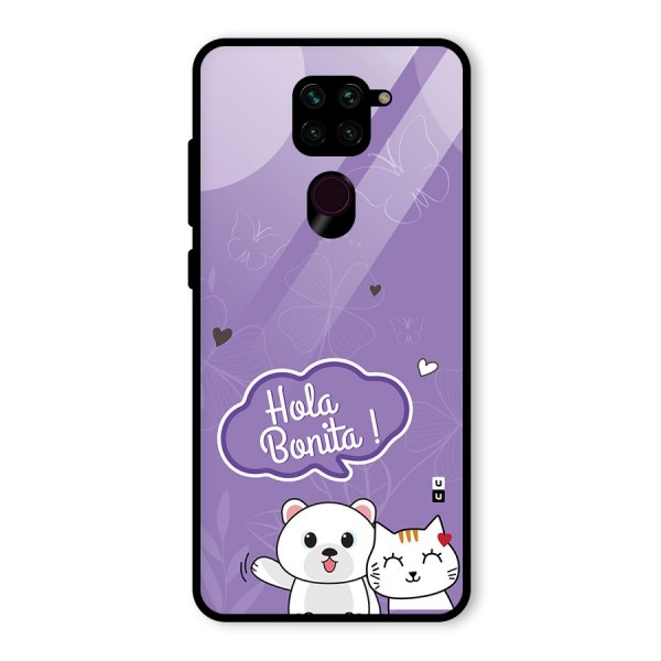 Hola Bonita Glass Back Case for Redmi Note 9