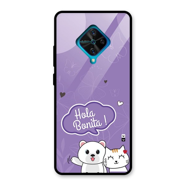 Hola Bonita Glass Back Case for Vivo S1 Pro