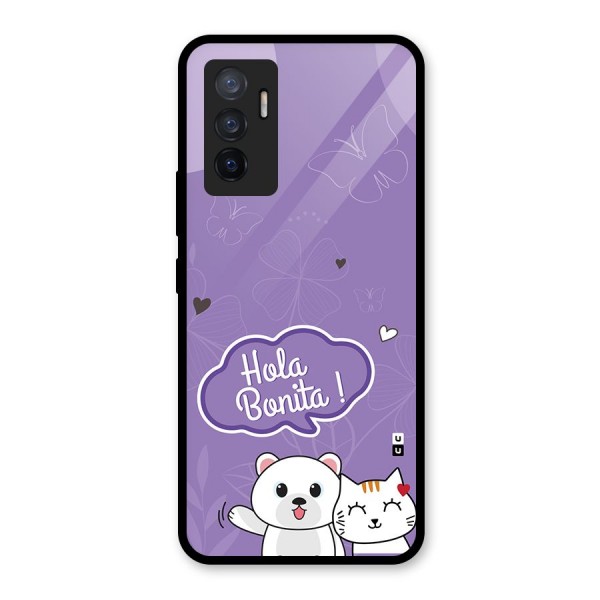 Hola Bonita Glass Back Case for Vivo V23e