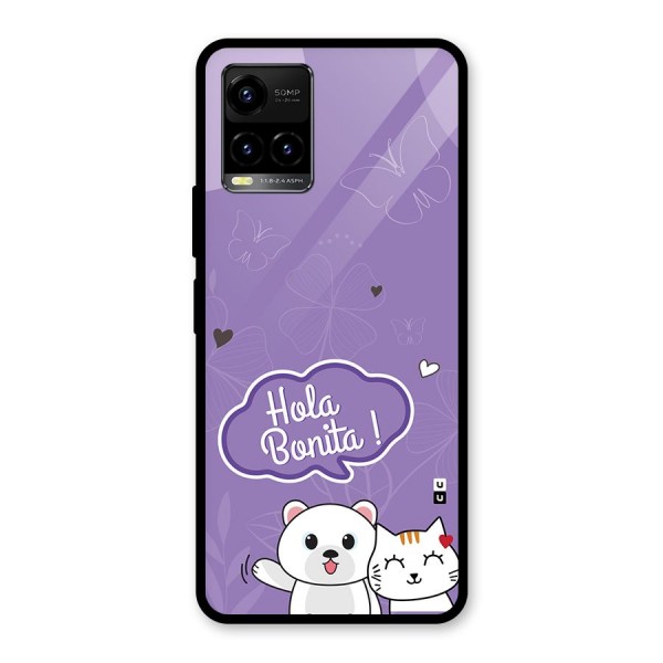 Hola Bonita Glass Back Case for Vivo Y33s