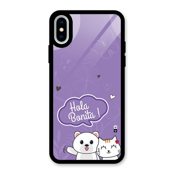 Hola Bonita Glass Back Case for iPhone X