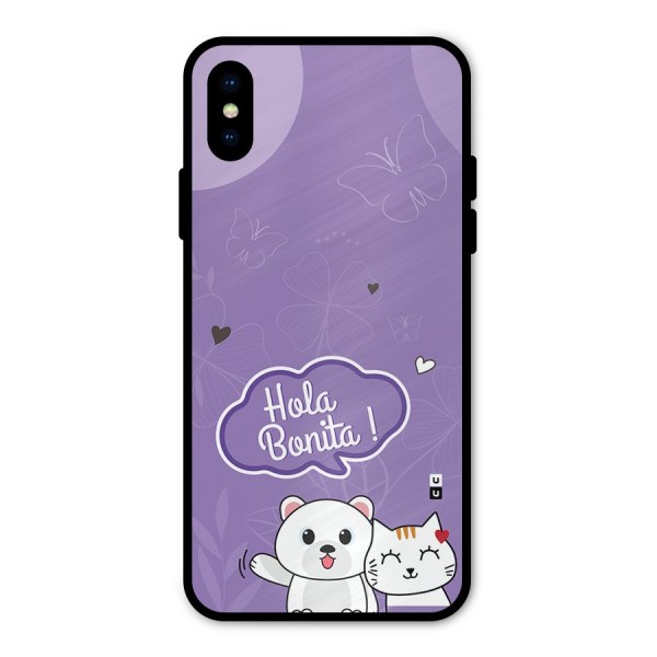 Hola Bonita Metal Back Case for iPhone XS