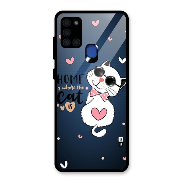 Home Where Cat Back Case for Galaxy A21s