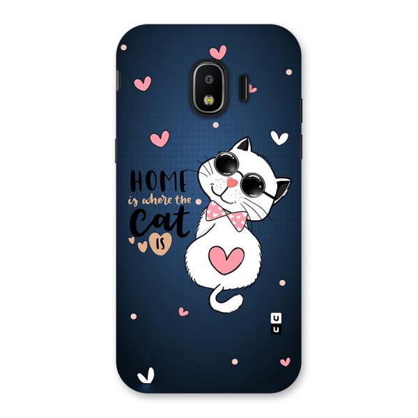 Home Where Cat Back Case for Galaxy J2 Pro 2018