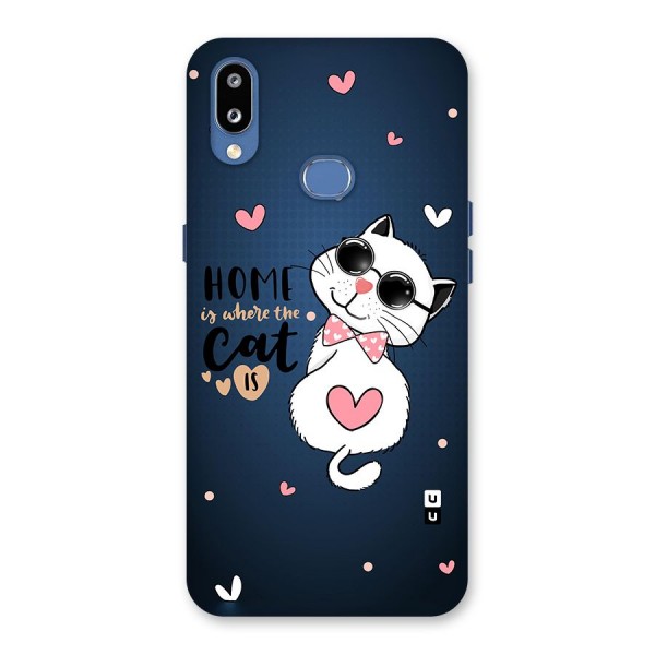 Home Where Cat Back Case for Galaxy M01s