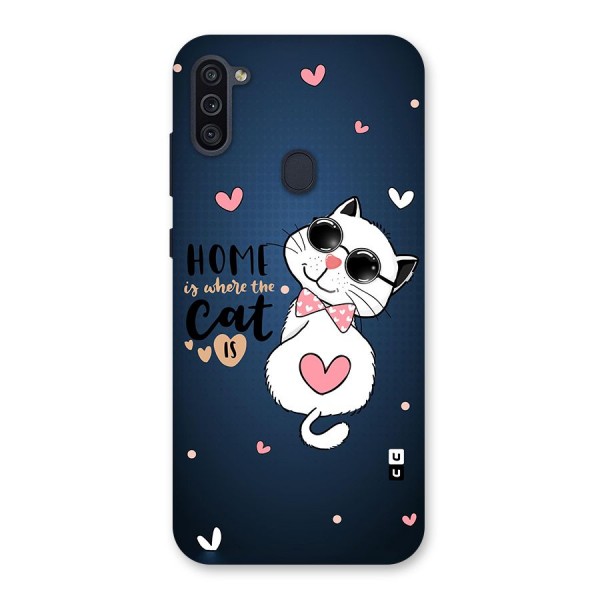 Home Where Cat Back Case for Galaxy M11