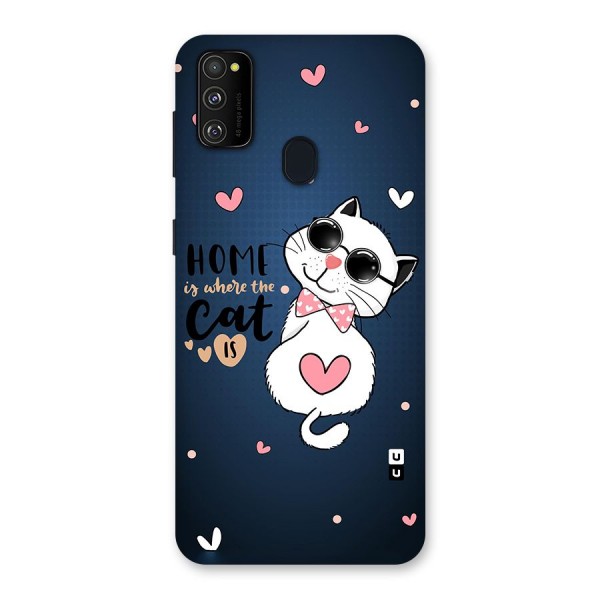 Home Where Cat Back Case for Galaxy M21