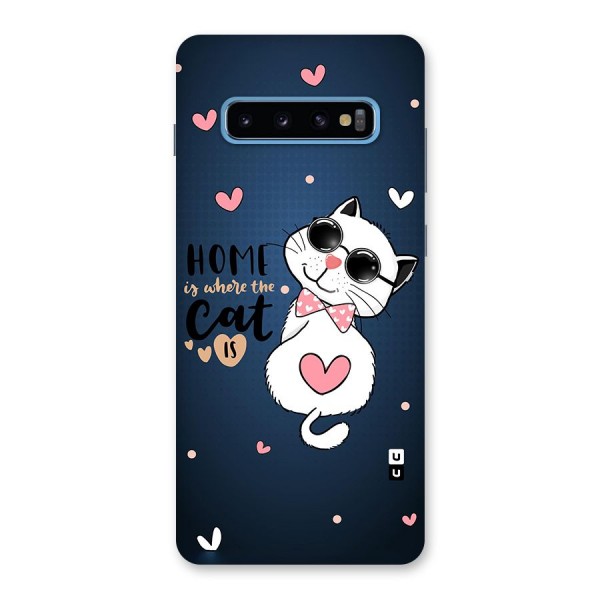 Home Where Cat Back Case for Galaxy S10 Plus