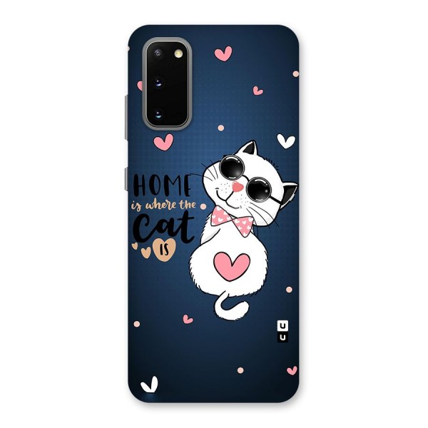 Home Where Cat Back Case for Galaxy S20
