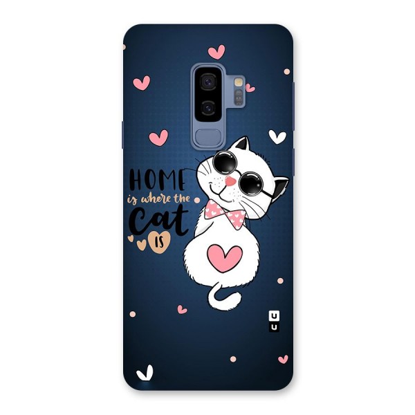 Home Where Cat Back Case for Galaxy S9 Plus