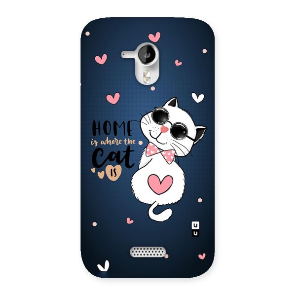 Home Where Cat Back Case for Micromax Canvas HD A116