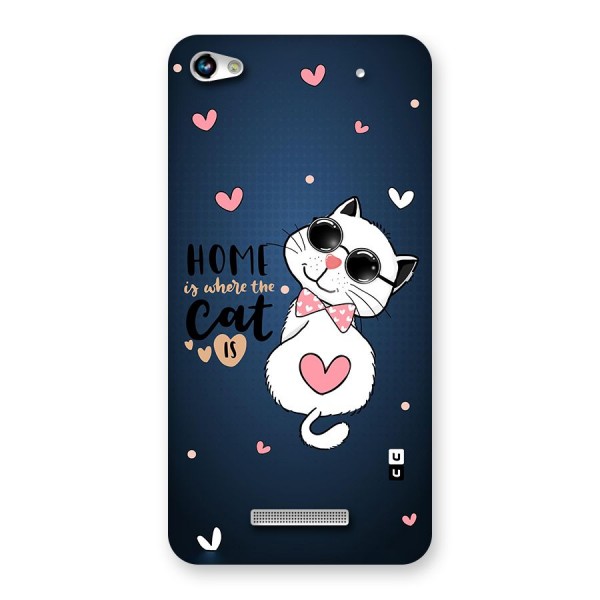 Home Where Cat Back Case for Micromax Hue 2
