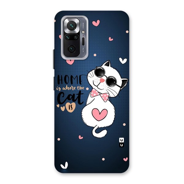 Home Where Cat Back Case for Redmi Note 10 Pro