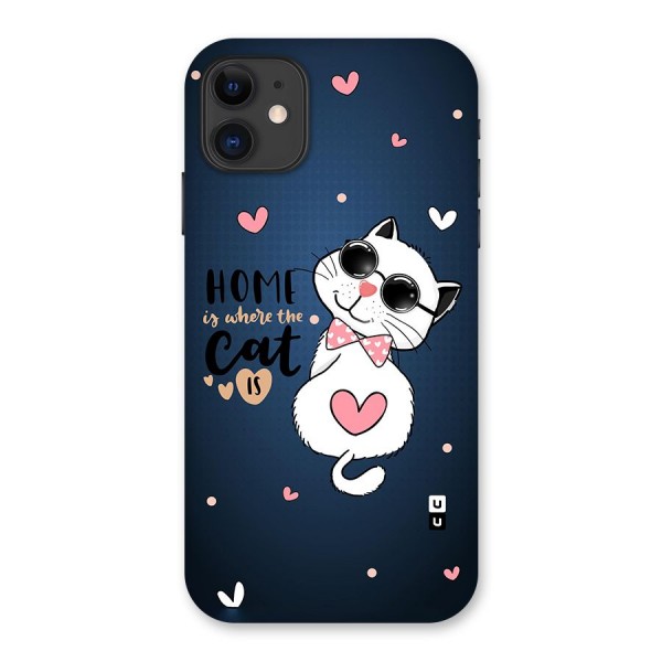 Home Where Cat Back Case for iPhone 11