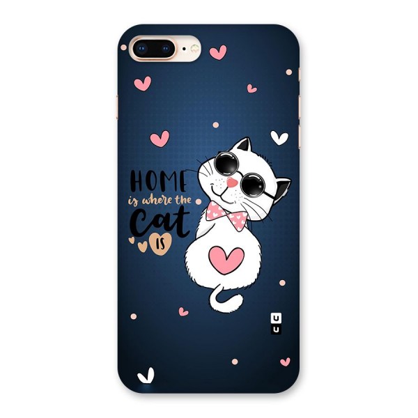 Home Where Cat Back Case for iPhone 8 Plus