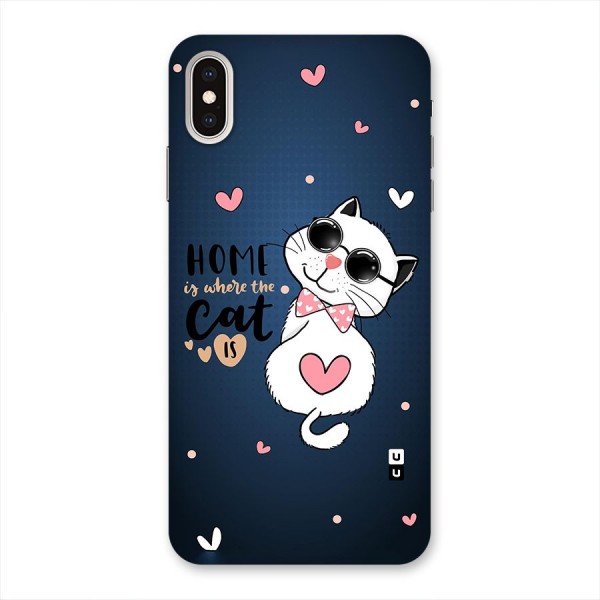 Home Where Cat Back Case for iPhone XS Max