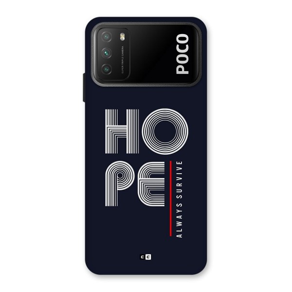 Hope Survives Back Case for Poco M3